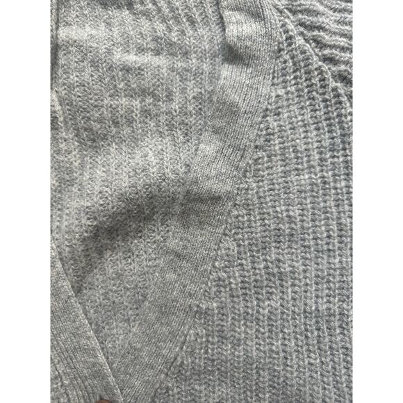 L’Envers Anna V-Neck Cardigan 100% Spanish Merino Wool Ash Grey Women’s Size M - Picture 7 of 9